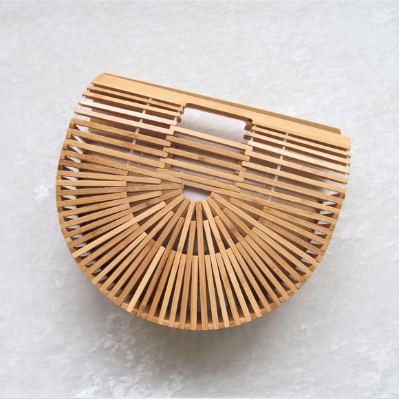 Handbags - Bamboo ark structured wooden bag Blogger Favorite